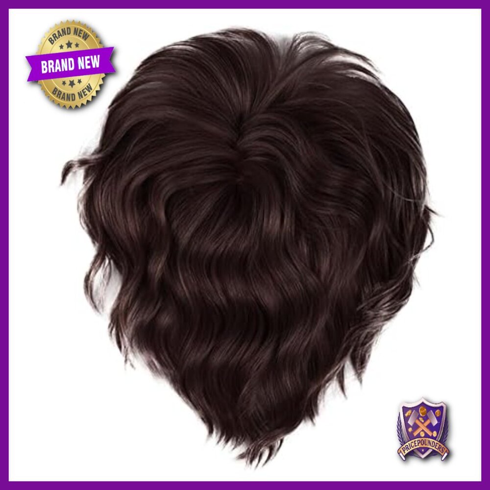 Clip-In Hair Topper Wig with Beach Waves, Heat-Friendly Synthetic Hair